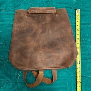 Heather's Convertible Distressed Leather Backpack to Shoulder Bag